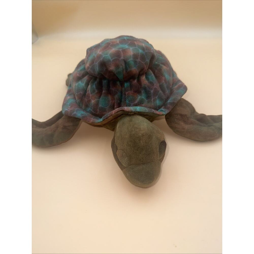 Gund Snapper Sea Turtle 14” . Realistic. Plush. Brown & Green. #3224